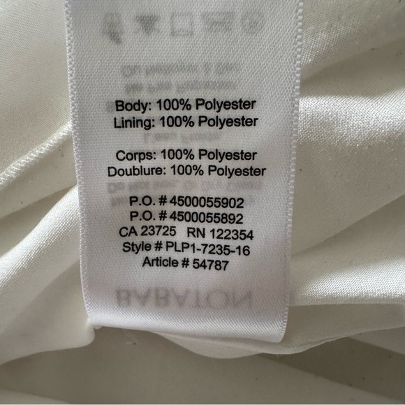 Aritzia Babaton White Jude Midi Pleated Skirt size Small - Picture 9 of 11